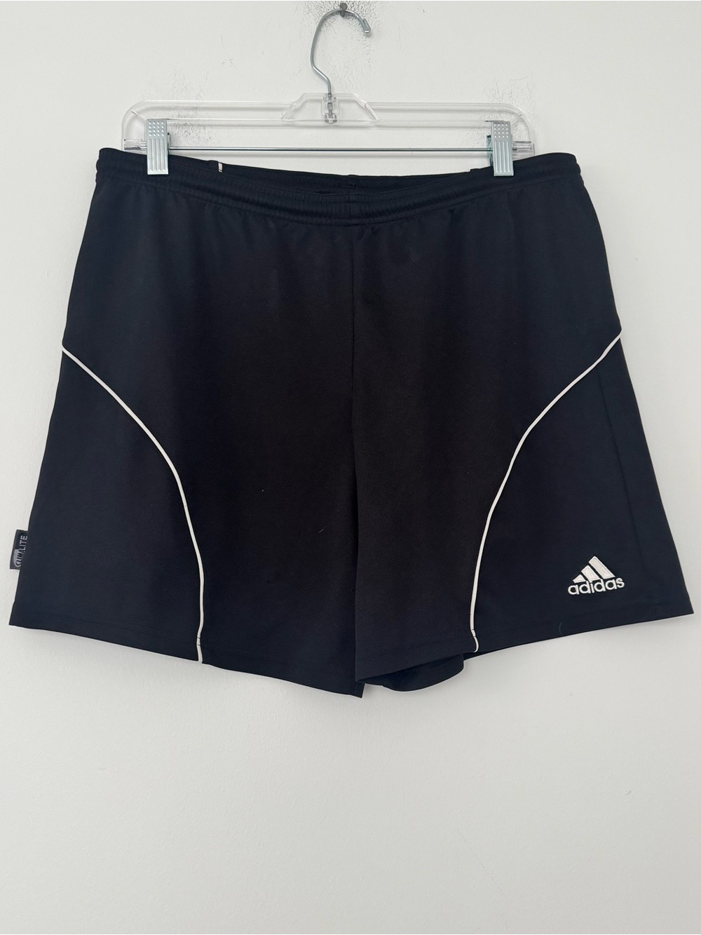 Adidas ClimaLite Athletic Shorts Mens XL Black Drawstring Soccer Training Gym